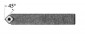 Outil à charioter neutre section 16 mm