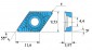 Plaquette carbure DCGT11T3R